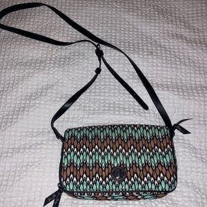 Vera Bradley TurnLock Crossbody Bag- Sierra Stream